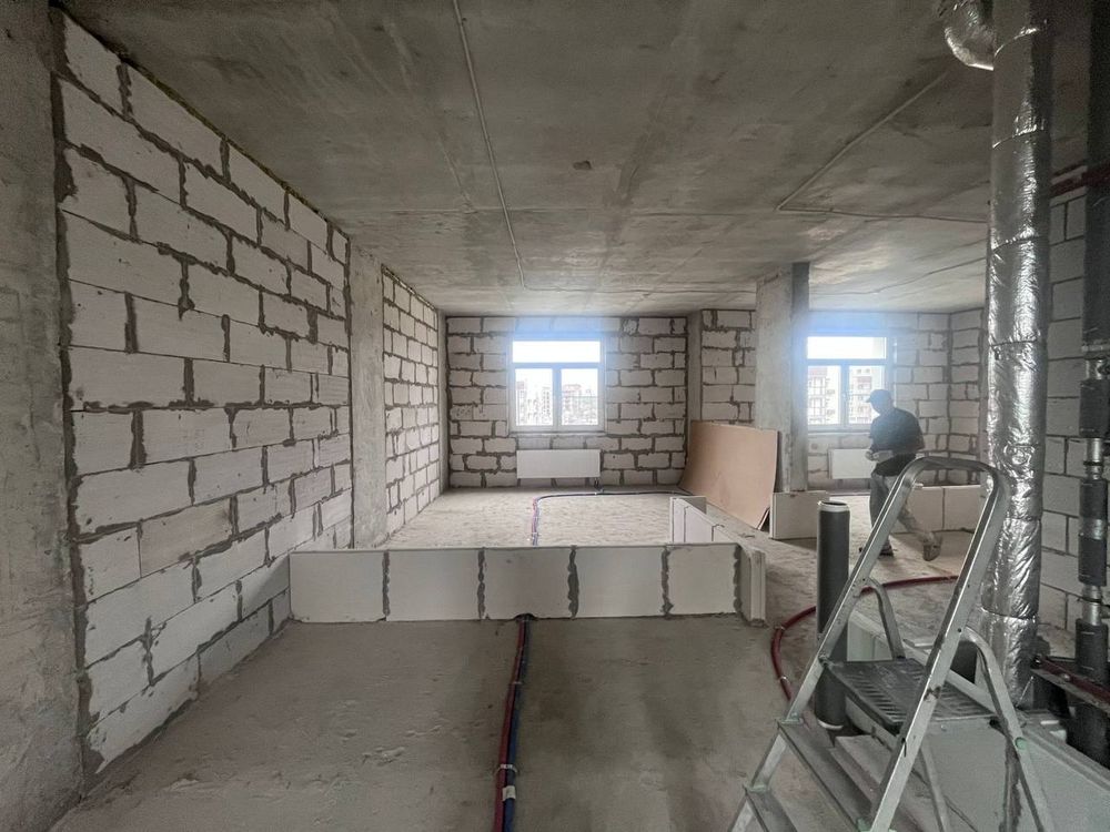 Возведение перегородок из газобетона в новостройке