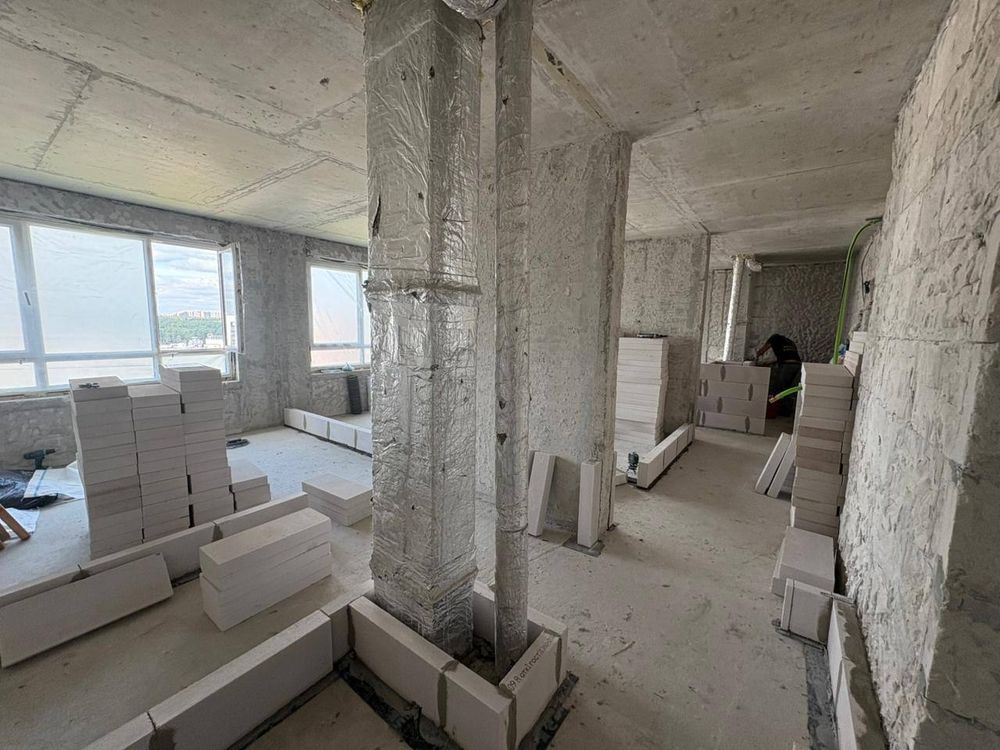 Кладка перегородок и вентканалов в ЖК Переделкино Ближнее